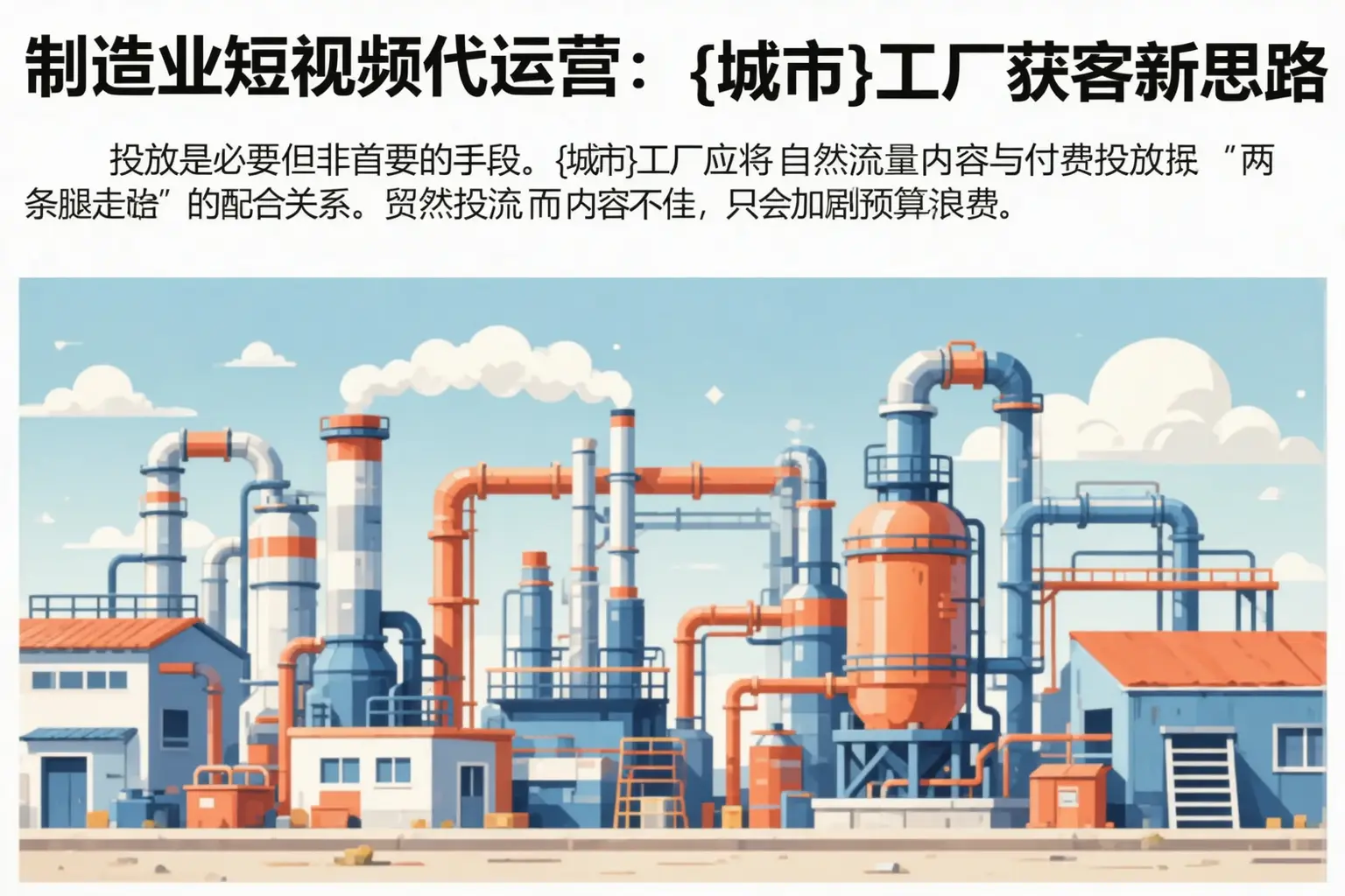 制造业短视频代运营：崇明工厂获客新思路